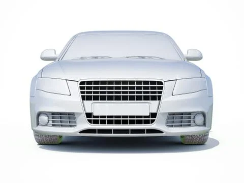 Car in studio Stock Illustration