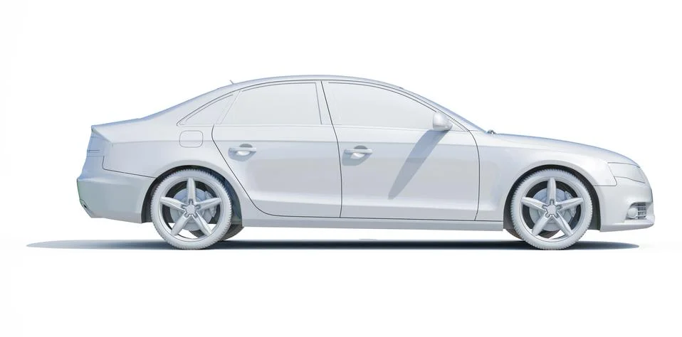 Car in studio Stock Illustration