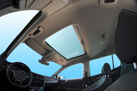 Car sunroof Stock Photos