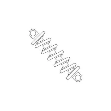 Car suspension. flat vector icon Stock-Illustration