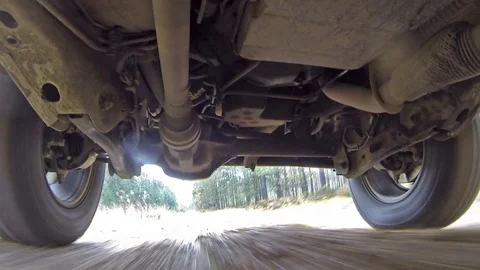 Car suspension system for reducing vibration when driving. High Definition 動画素材 117368731