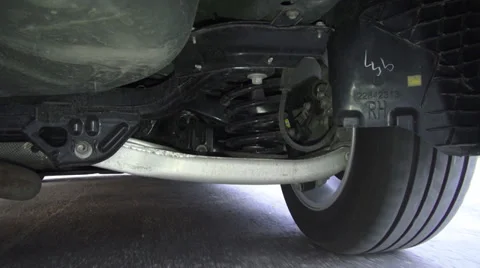 Car Suspension, Wheels, Struts, Auto Parts Stock Footage 37092855