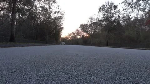 Car, SUV passing over camera. Stock Footage 10713767