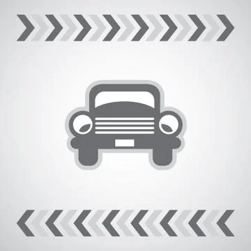 Car symbol vector basic Stock Illustration