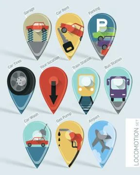 Car symbols Stock Illustration