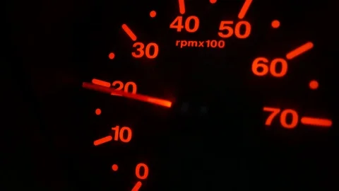 Car tachometer. Moving pointer Stock Footage 71951587