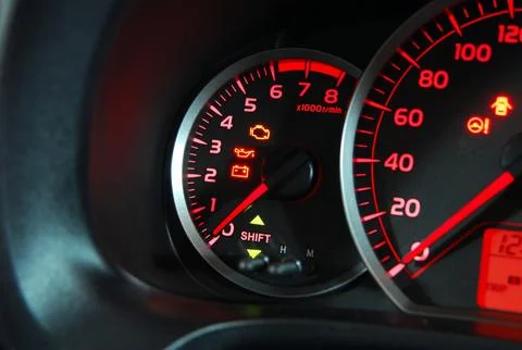 Car Tachometer Stockfoto's