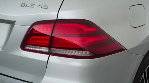 Car tail light Iridium Silver Metallic 2018 Mercedes-Benz GLE-Class AMG GLE 43 Video stock 159977534