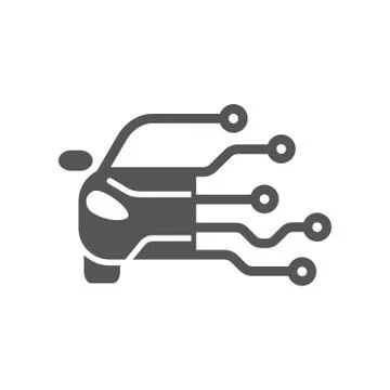 Car Tech Logo Template Designs. Modern Logotype Illustrazione stock
