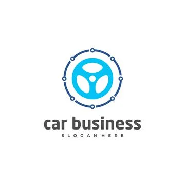 Car tech logo vector template, Creative car logo design concepts Illustrazione stock