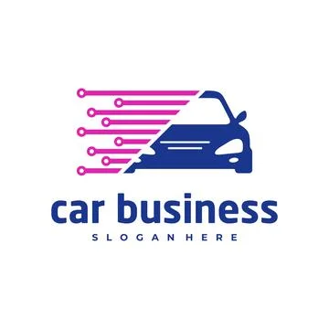 Car tech logo vector template, Creative car logo design concepts Stock Illustration