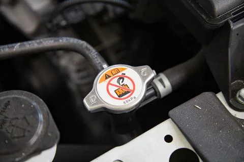 Car technical components under the hood Stock Photos