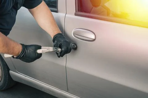 Car theft Stock Photos