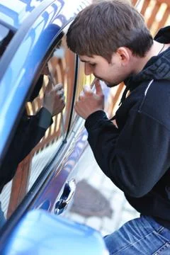 Car thief Stock Photos