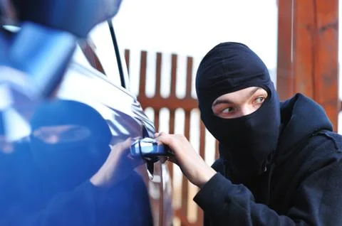 Car thief Stock Photos