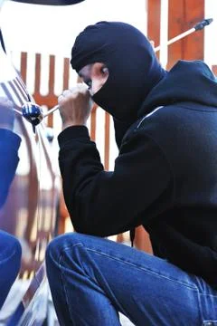 Car thief Stock Photos