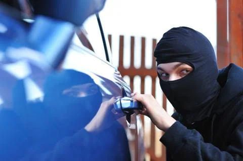 Car thief Stock Photos