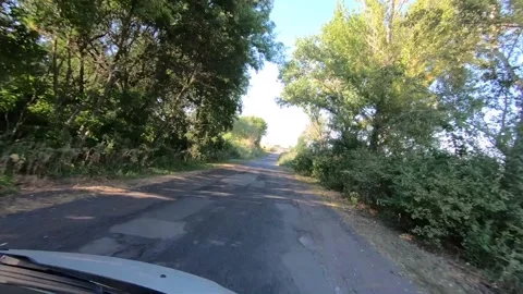 By car through the fields. Stock Footage 141127087