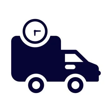 Car, time, watch, clock, fast, on time delivery icon Stock Illustration