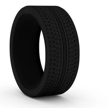 Car tire. Illustrazione stock