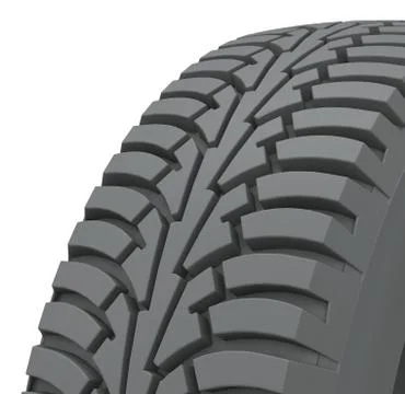 The car tire Stock Illustration