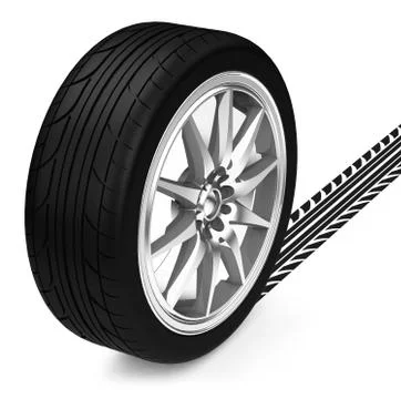 The car tire Stock Illustration