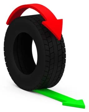 The car tire Stock Illustration