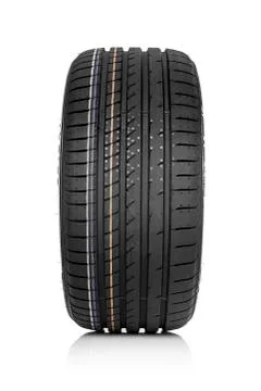 Car tire isolated on white background. Stock Photos