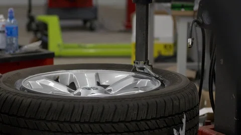 Car tire service Stock Footage 81097733