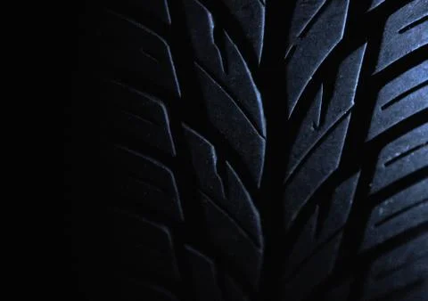 Car tire structure closeup Stock Photos