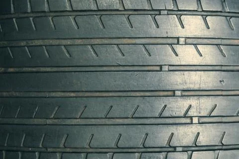 Car tire texture rape plan. used tread pattern Foto stock