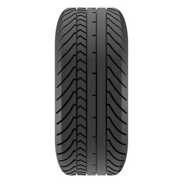 Car tire - vector object Stock Illustration