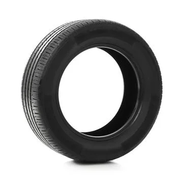 Car tire on white background Stock Photos