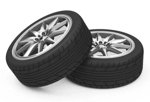The car tires Stock Illustration