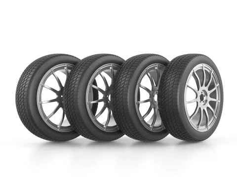 Car tires Stock Illustration