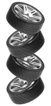 The car tires stack Stock Illustration