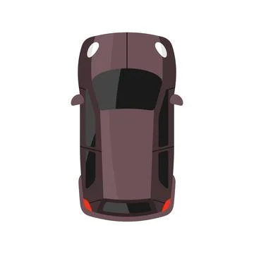 Car top view vector illustration Stock Illustration