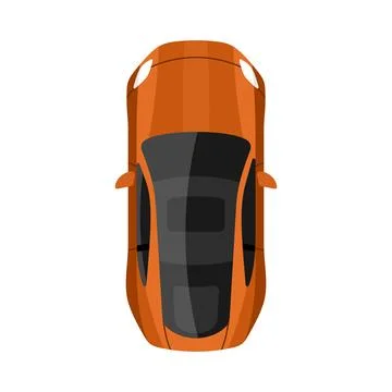 Car top view vector illustration Stock Illustration