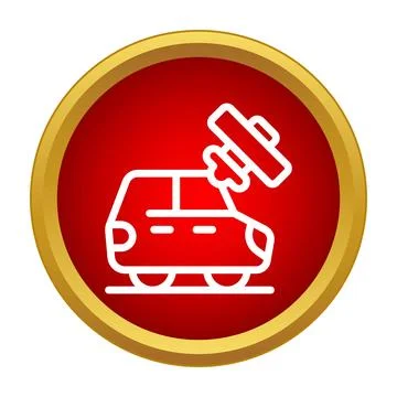 Car tracking gps navigation technology vehicle icon Stock Illustration