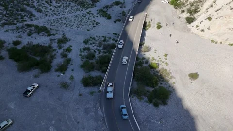 Car tracking through the park #1, 4K (La Huasteca) Video stock 263352334