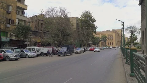Car traffic in central Cairo, Egypt Stock Footage 126127002