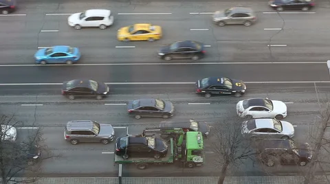 Car traffic in the city. Stock Footage 51104386