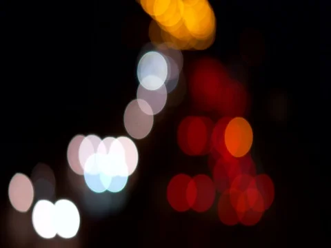 Car traffic in the city at night Stock-Footage 84293775