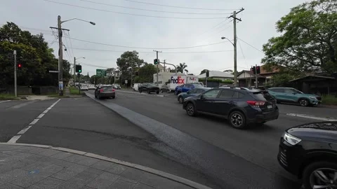 Car traffic Video stock 263724205