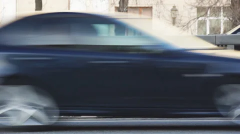 Car traffic on the highway Vidéo 64025751