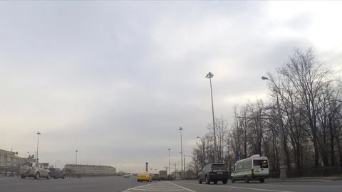 Car traffic on the highway timelapse Stock Footage 77283129
