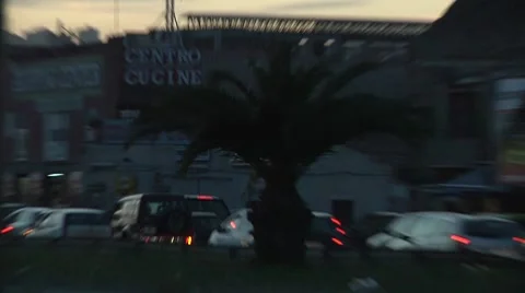 Car traffic, Lighthouse Stock Footage 8828549