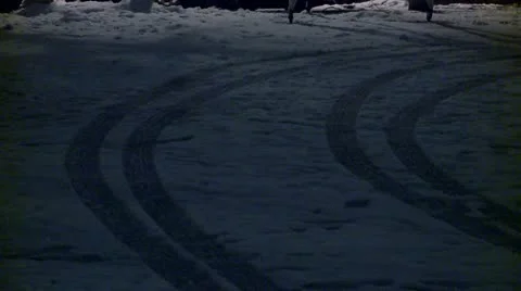 Car trail during the night Stock Footage 10734848