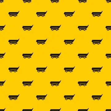 Car trailer pattern Stock Illustration