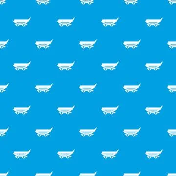 Car trailer pattern seamless blue 스톡 일러스트